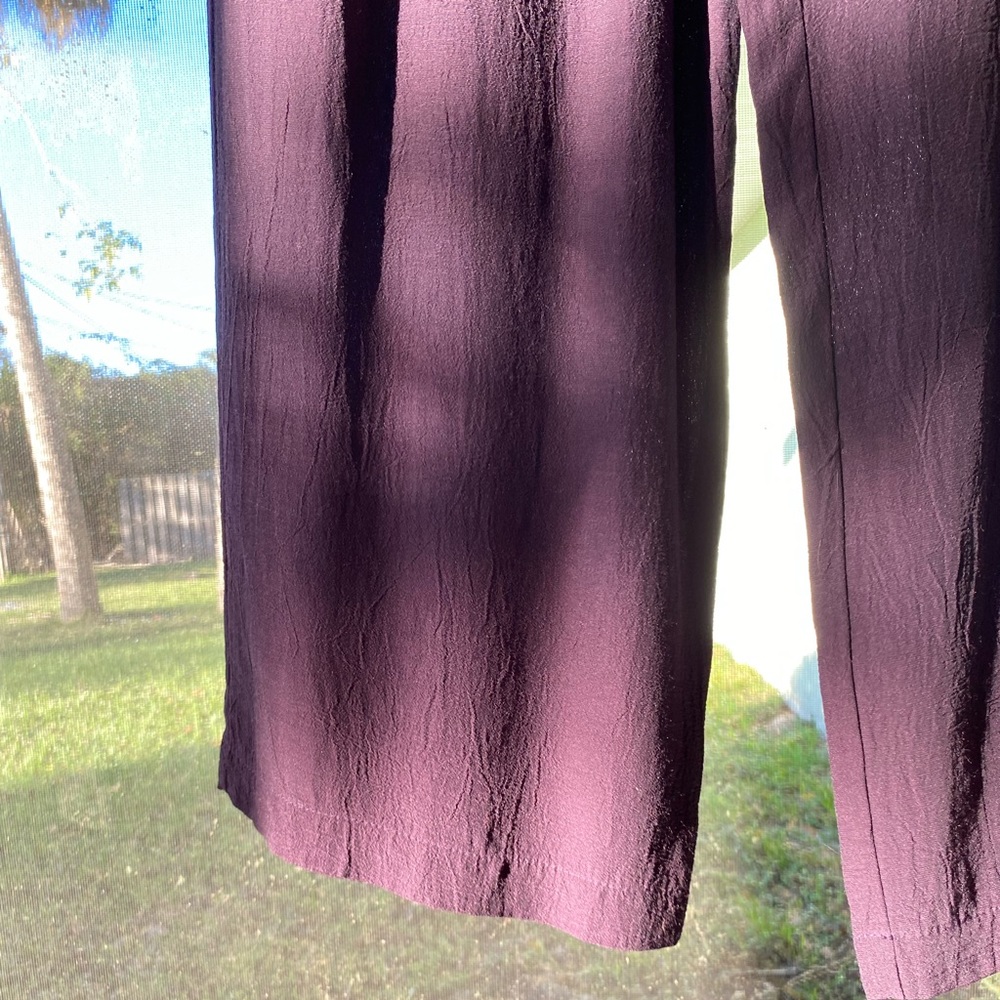 Wide Leg Plum Purple Lounge Pants